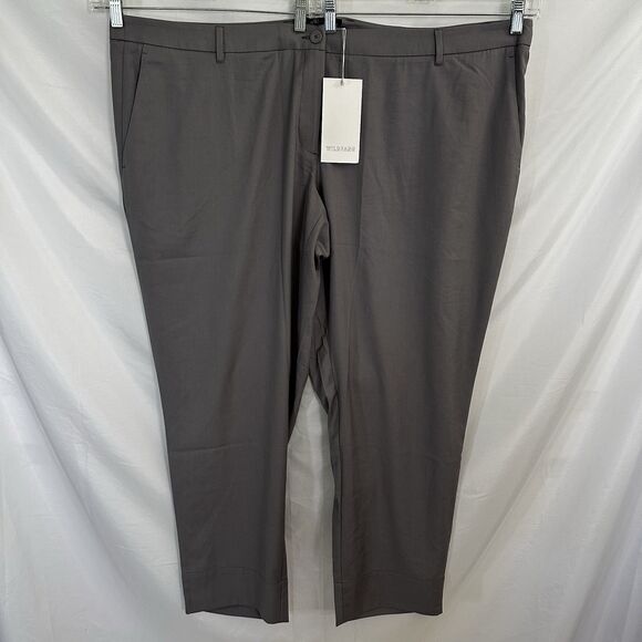 Wildfang Women’s Pants The Empower Trouser  Gray Size: 24W Plus NWT - Picture 1 of 8